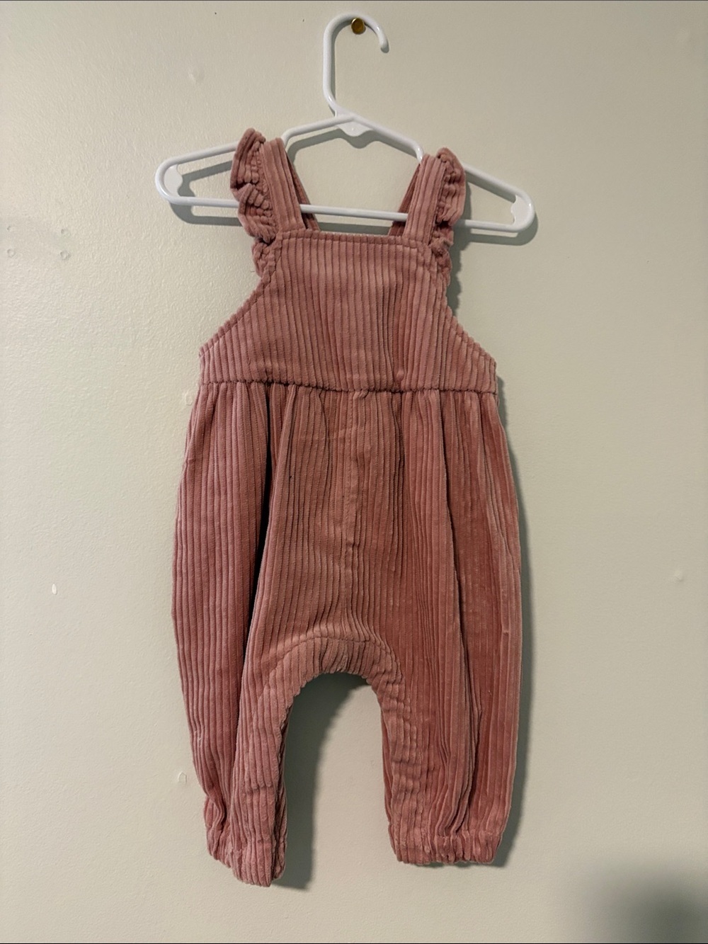 Zara Dusty Rose Corduroy Overalls